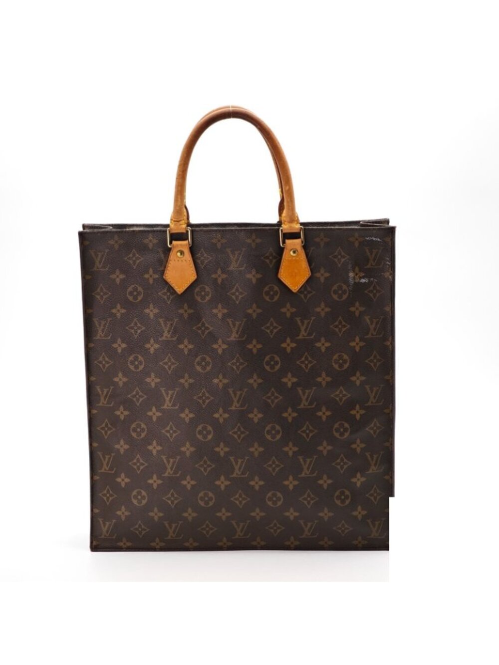 Louis Vuitton Sac Plat Bag Handbag Brown - Picture 3 of 16